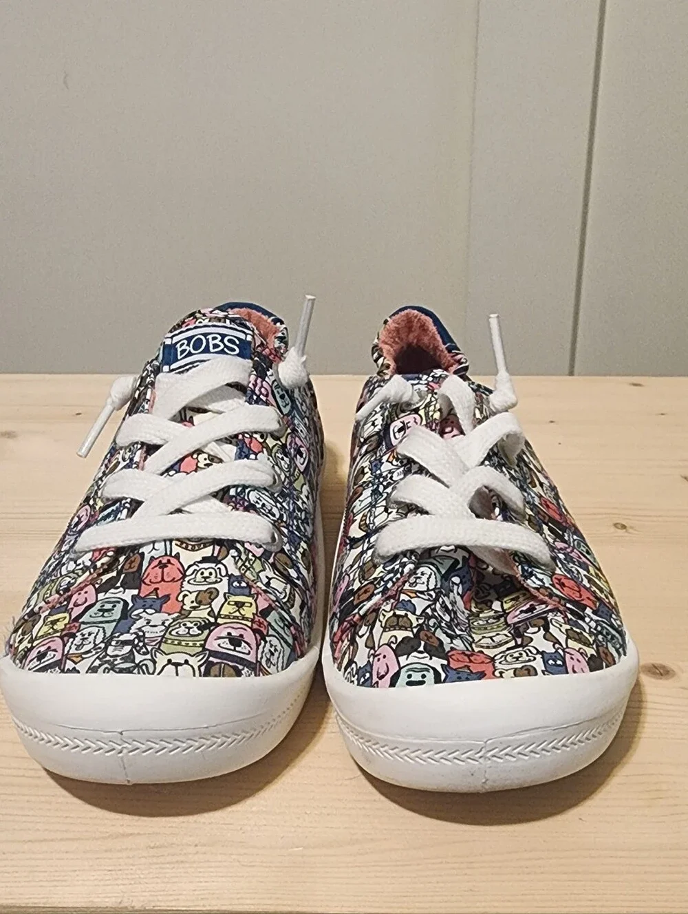 Skechers BOBS Beach Bingo Dog Print Sneakers